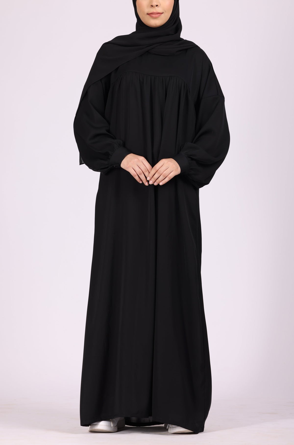 Black Nida Abaya Dress