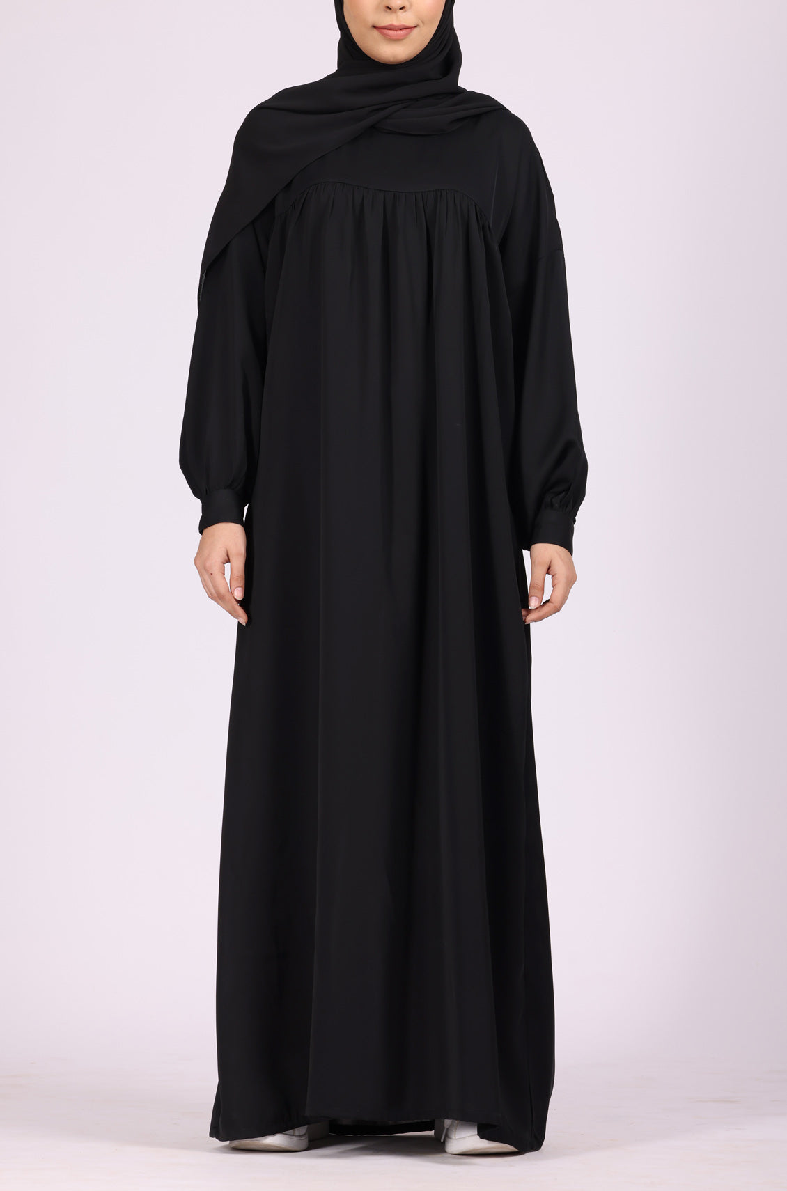 Black Nida Abaya Dress