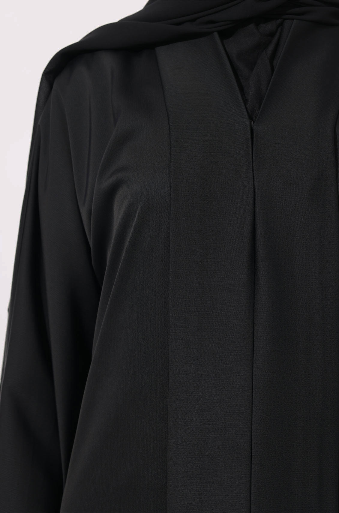 Luxury Nida Pleated Abaya Black