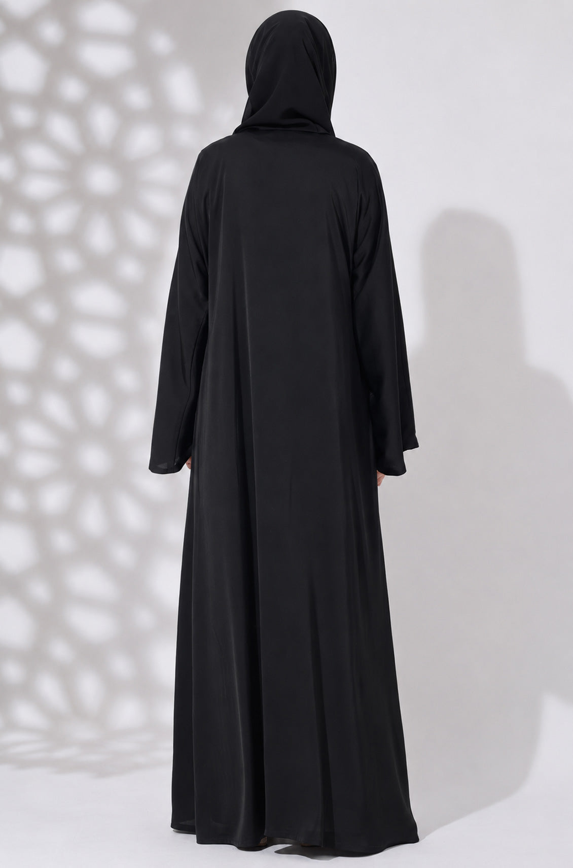 Luxury Nida Pleated Abaya Black