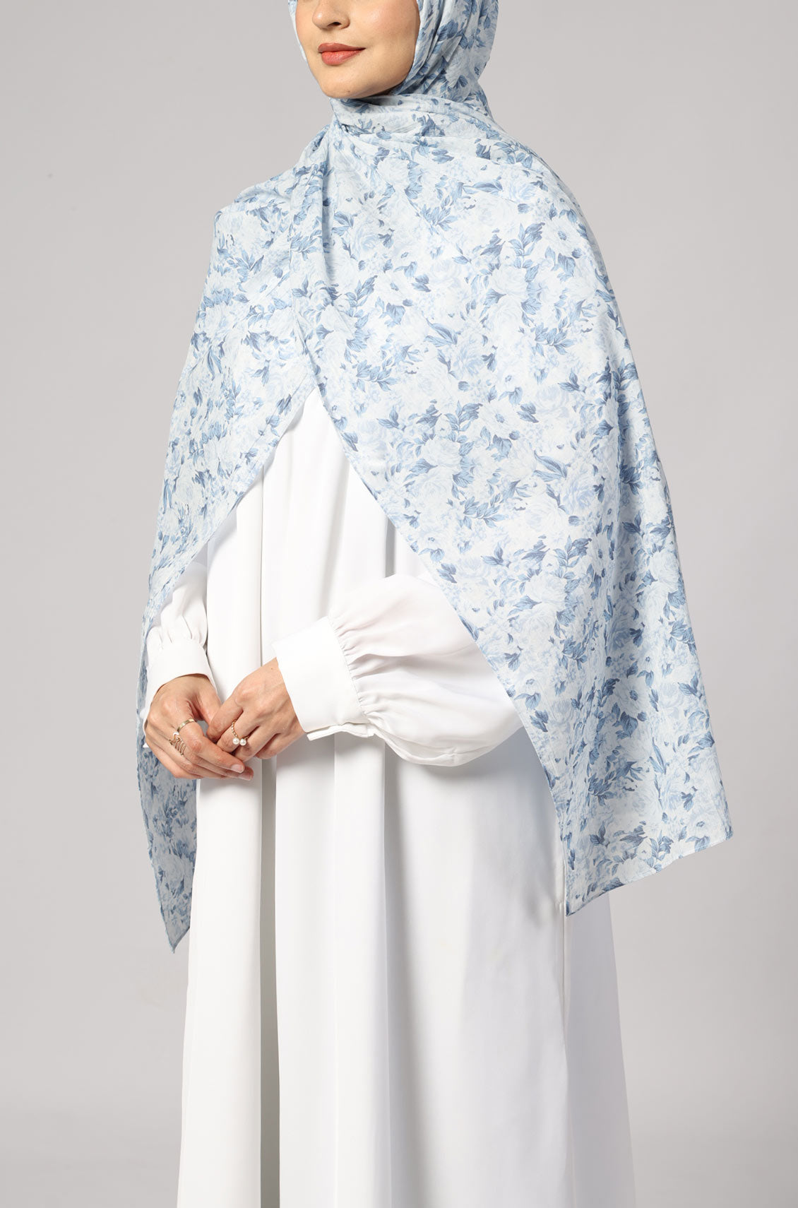 Floral Sky Cotton Print HIjab