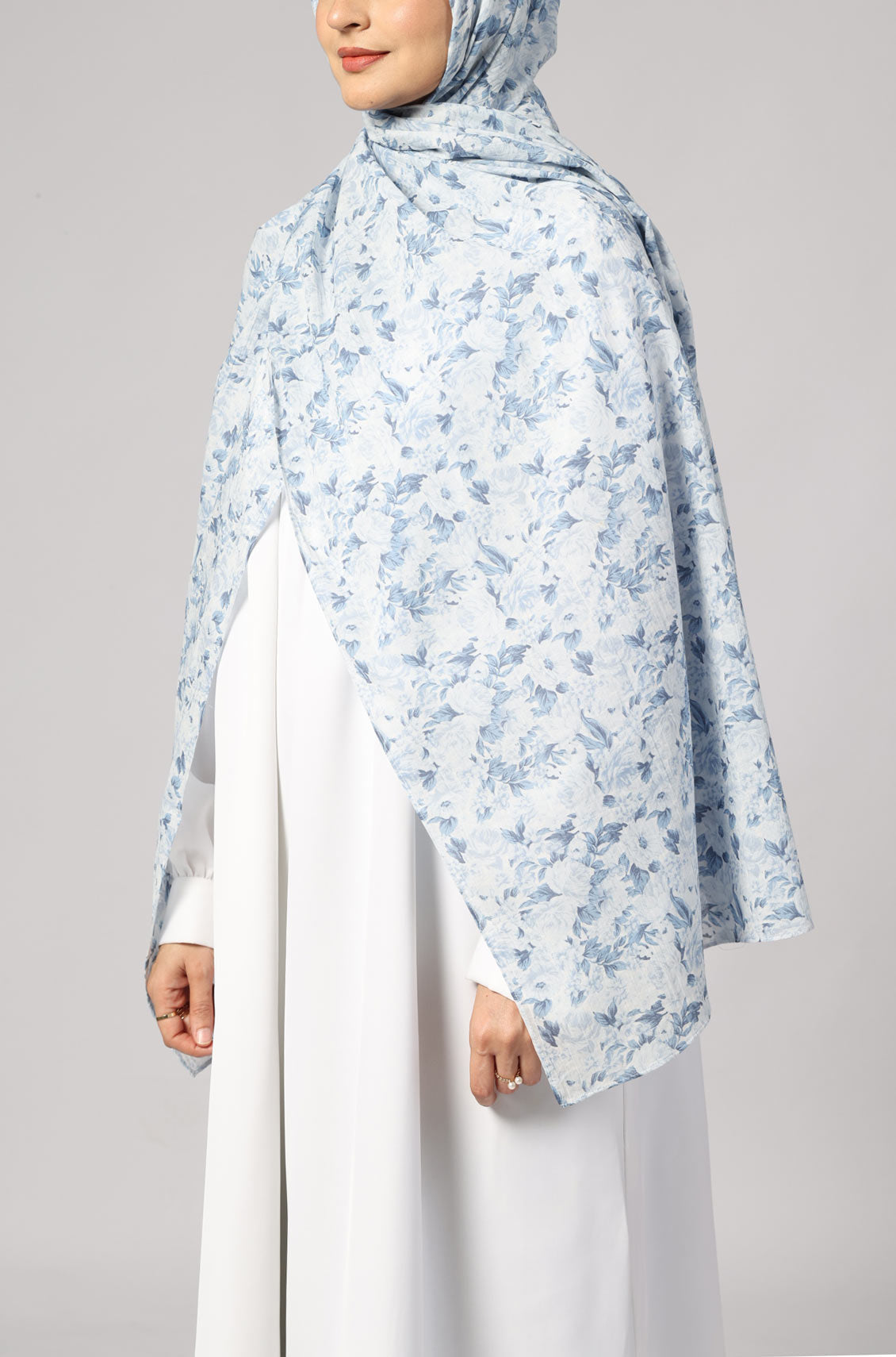 Floral Sky Cotton Print HIjab