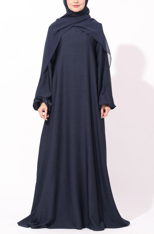 Princess Abaya Dress Deep Navy