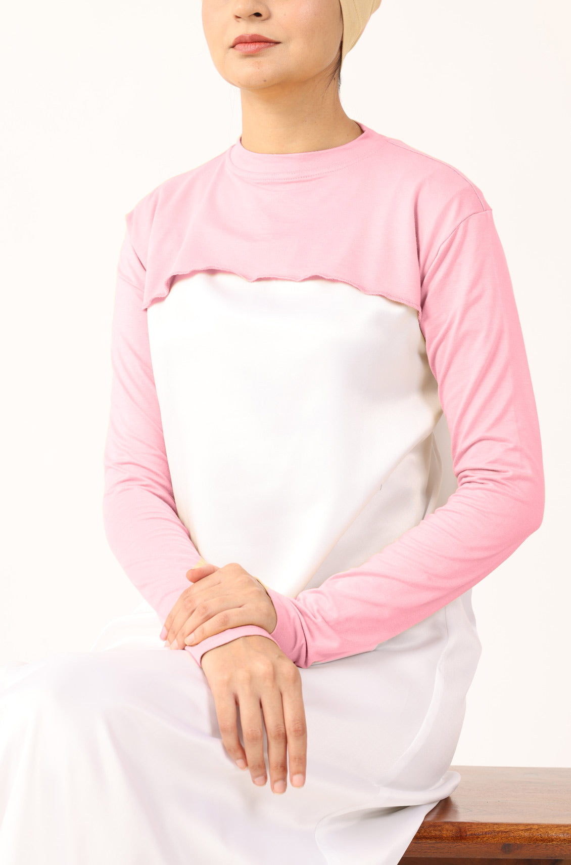 Neck and Sleeve Extender Baby Pink