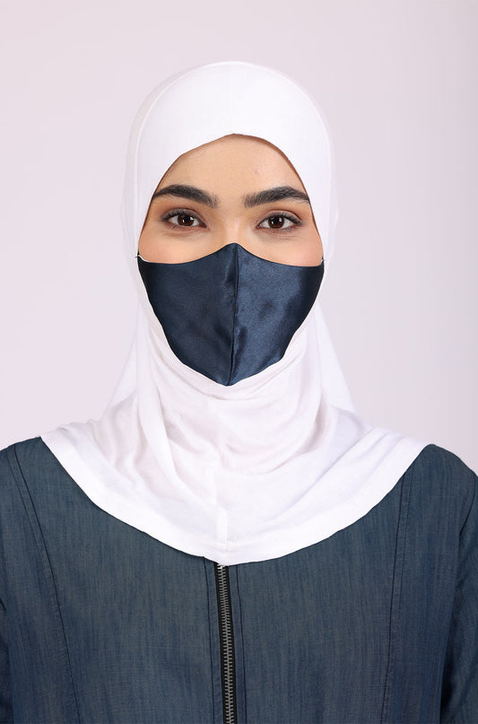 Full Coverage Under Scarf White