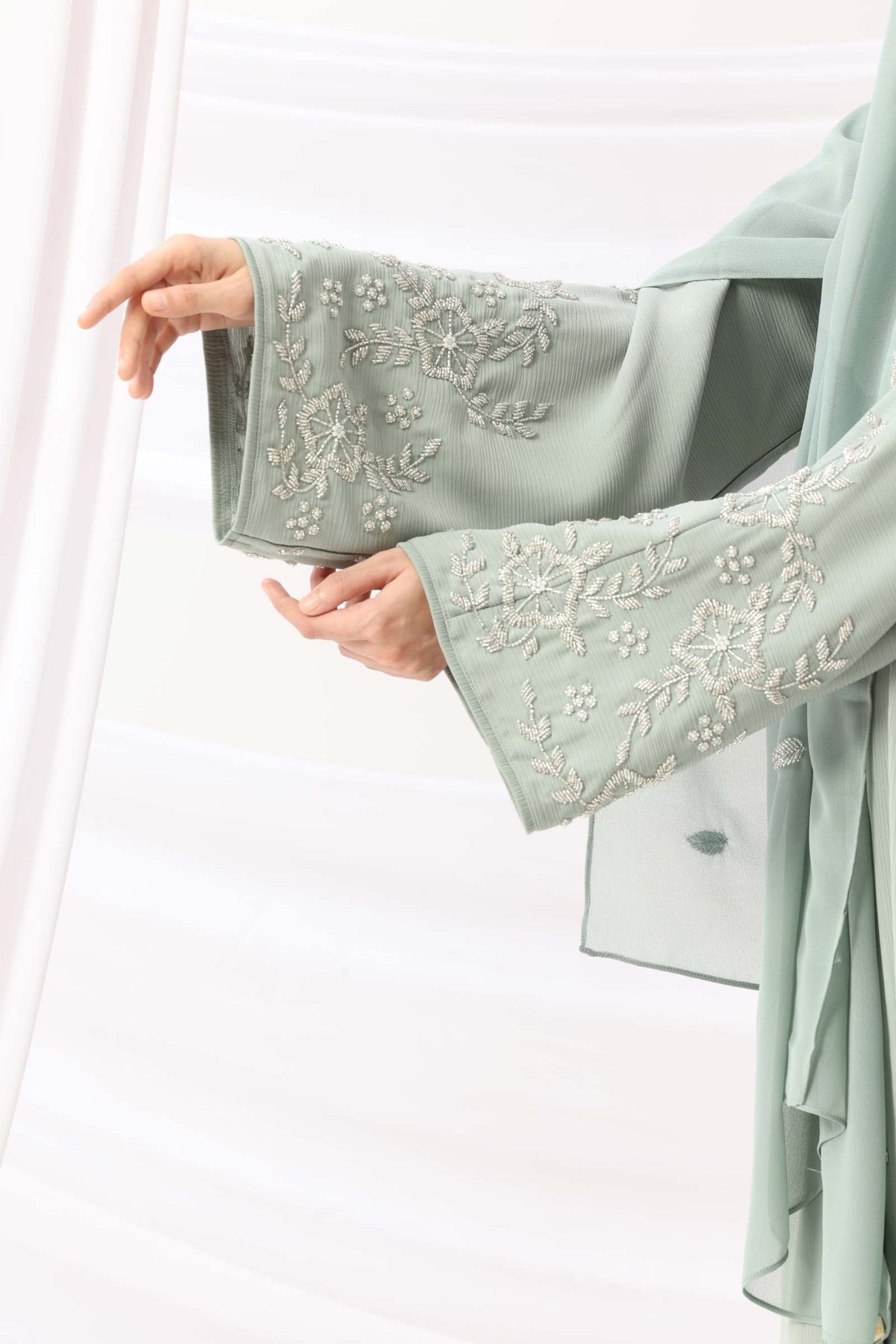 Rania Abaya Dress Soft Mint