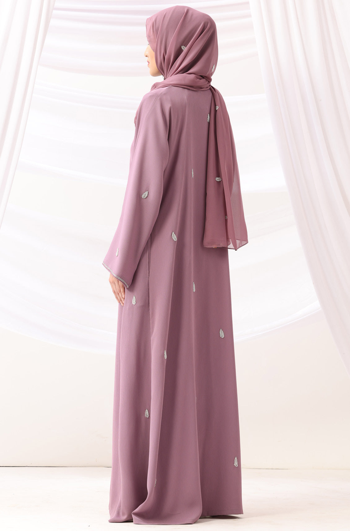 Amira Abaya Dress Rose Mauve