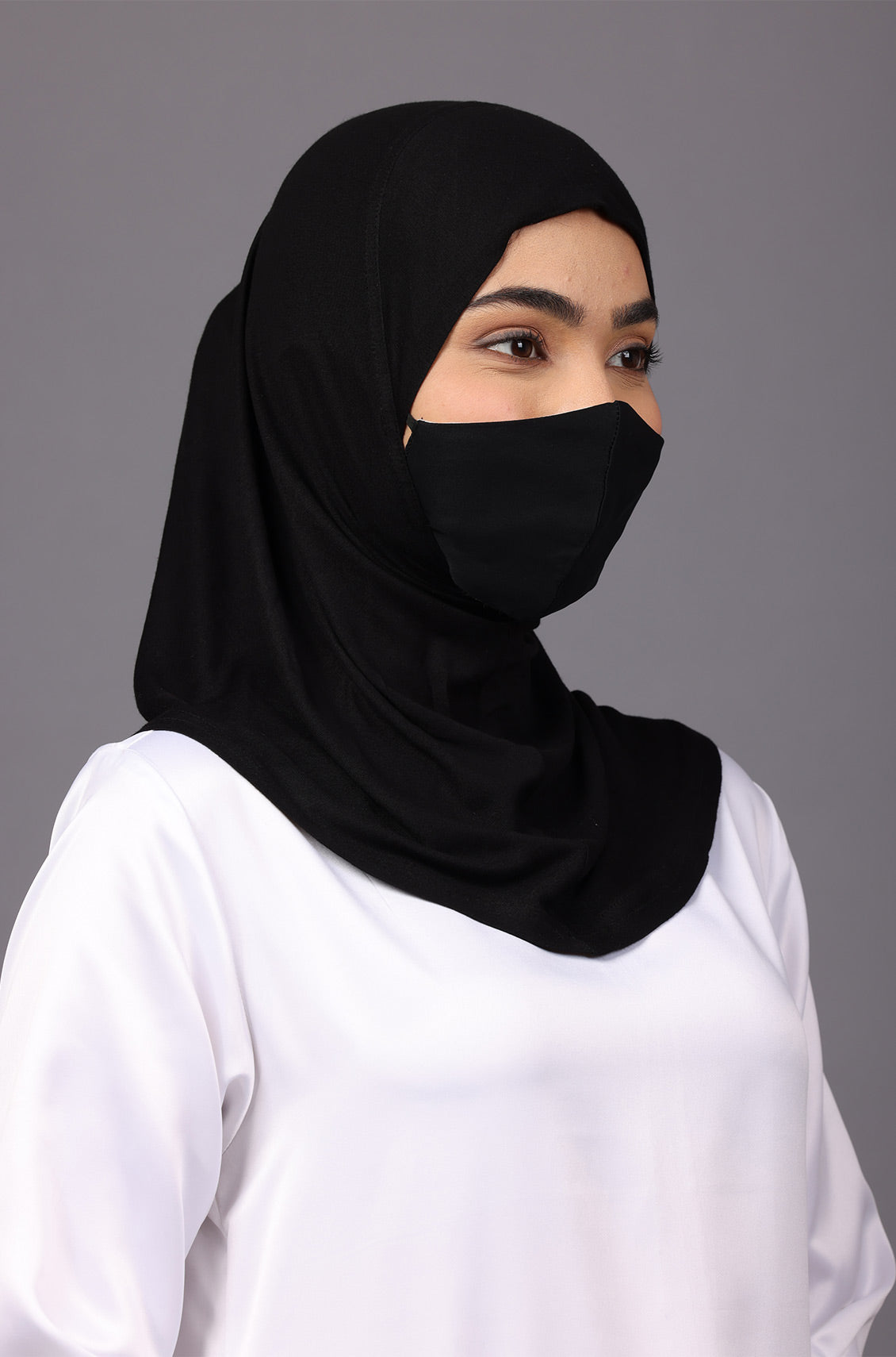Full Coverage Under Scarf Black