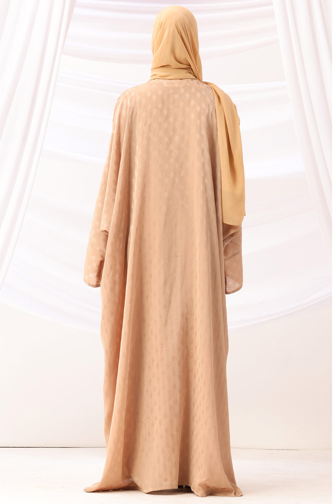 Luxe Dune Kaftan Abaya Gold with Slip