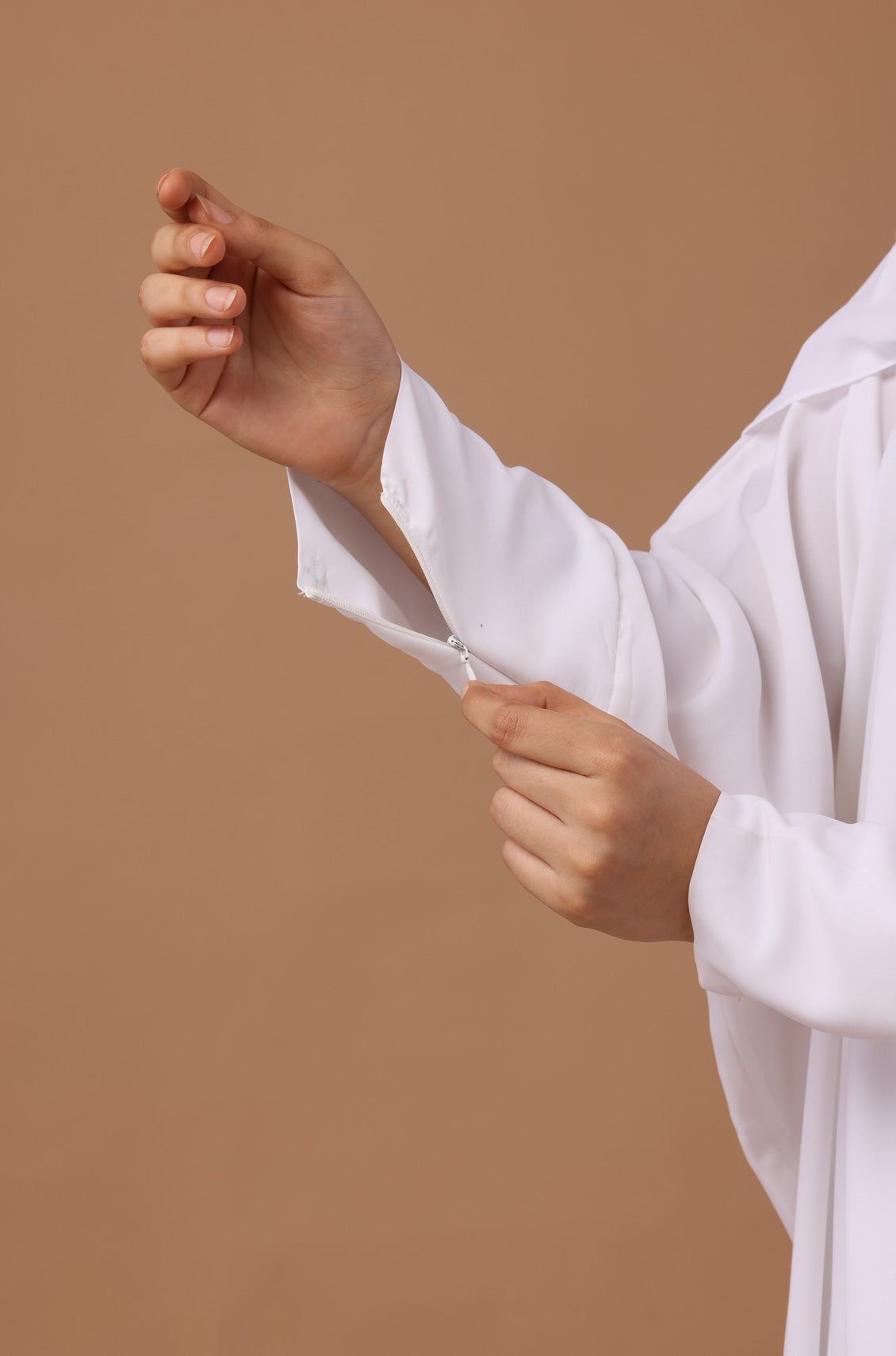 Simple Abaya Kaftan Style White
