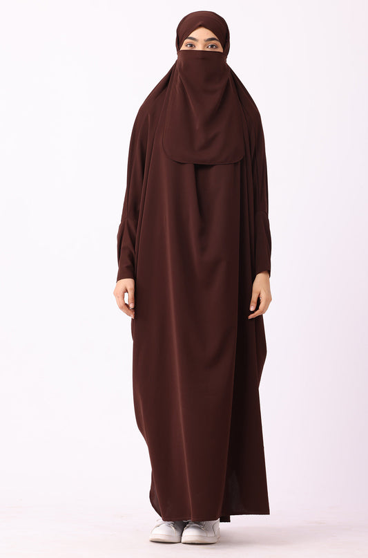 Jilbab / Prayer Set Dark Brown