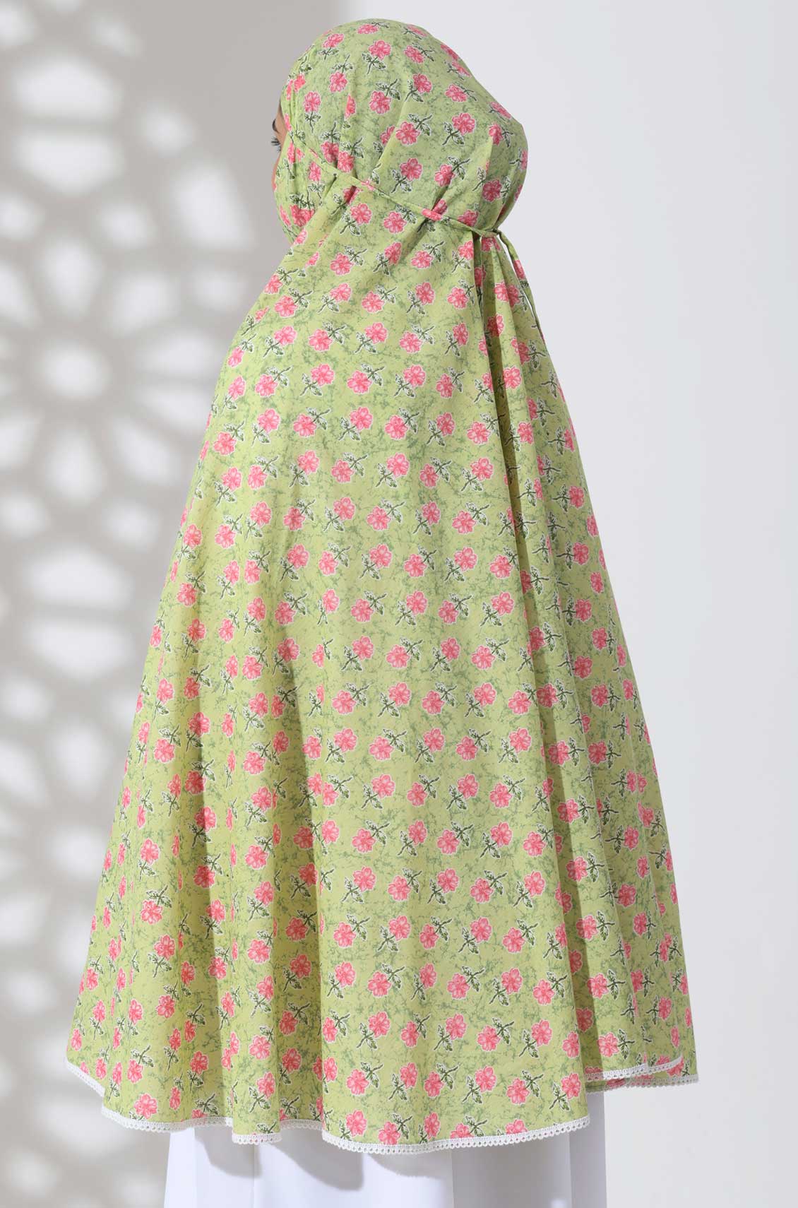 Mint Floral Cotton Namaz Makhna