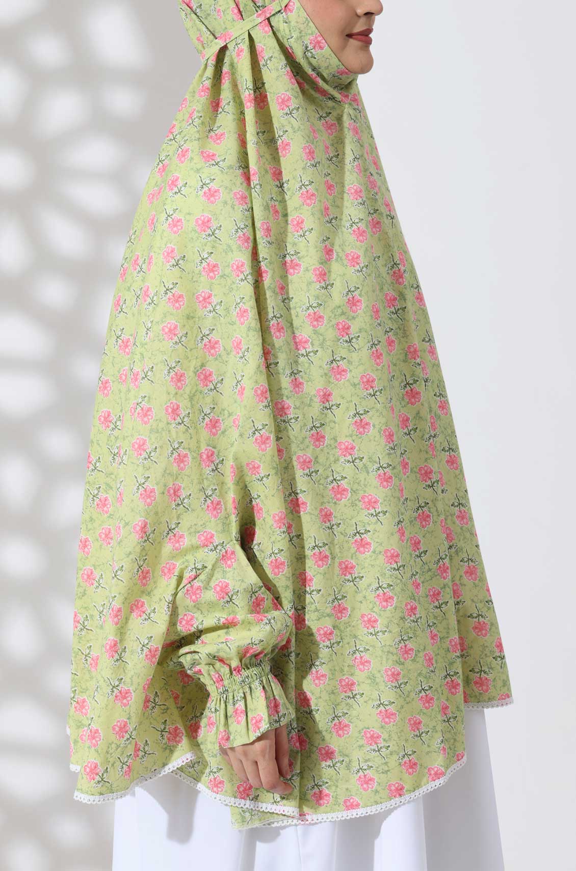 Mint Floral Cotton Namaz Makhna