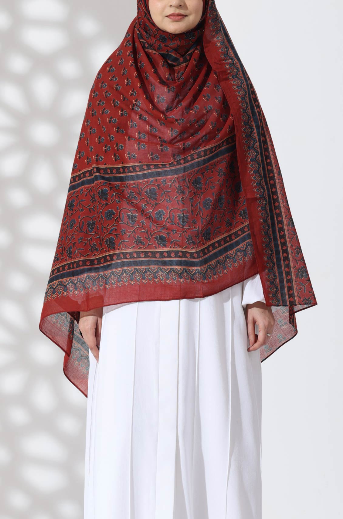 Gulnaar Petals Cotton Namaz Dupatta