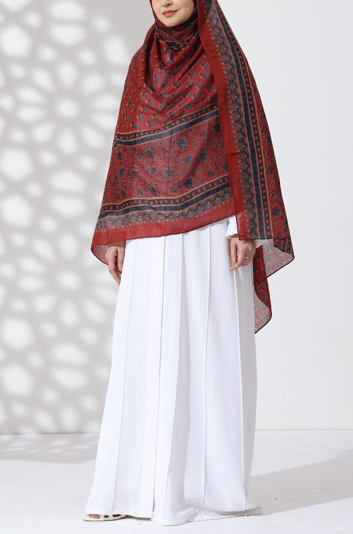Gulnaar Petals Cotton Namaz Dupatta