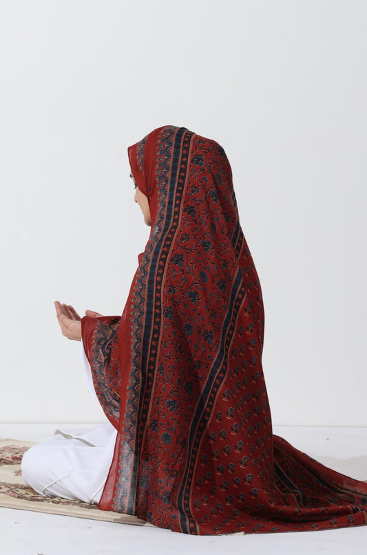 Gulnaar Petals Cotton Namaz Dupatta