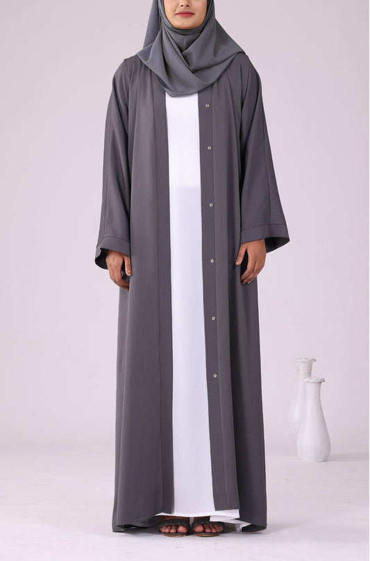 Slate Grey Zoom Abaya