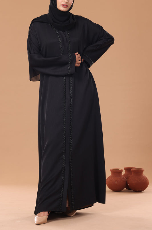Black Diamond Pearl Abaya